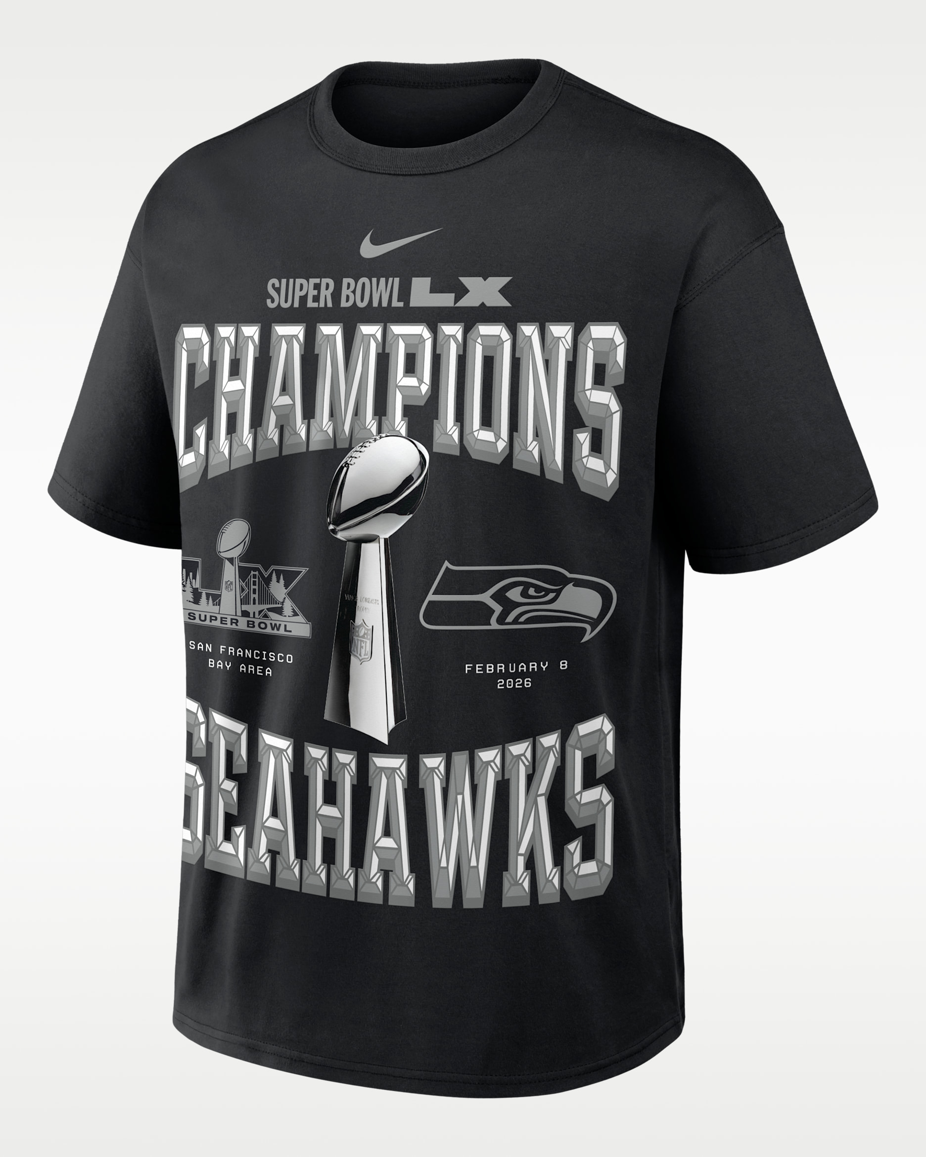 Seattle Seahawks Super Bowl LX Champions Trophy Collection 2-Hit